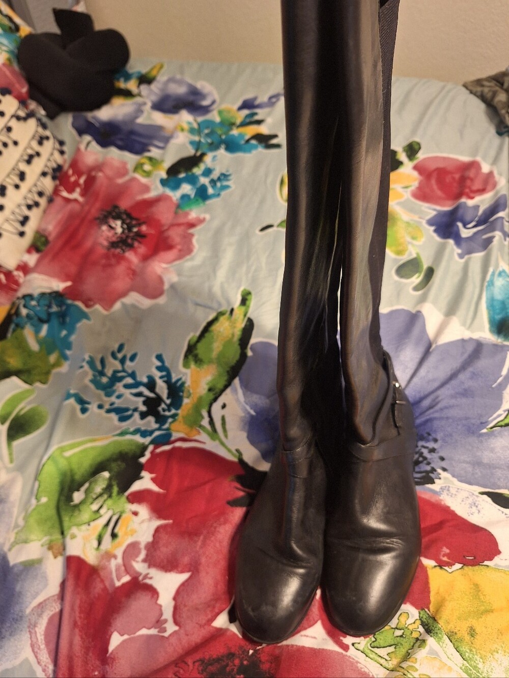 ANTONIO MELANI Black Over-the-Knee Riding Boots